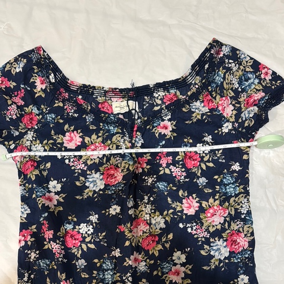 Abercrombie & Fitch Floral Navy Blouse - Picture 8 of 10